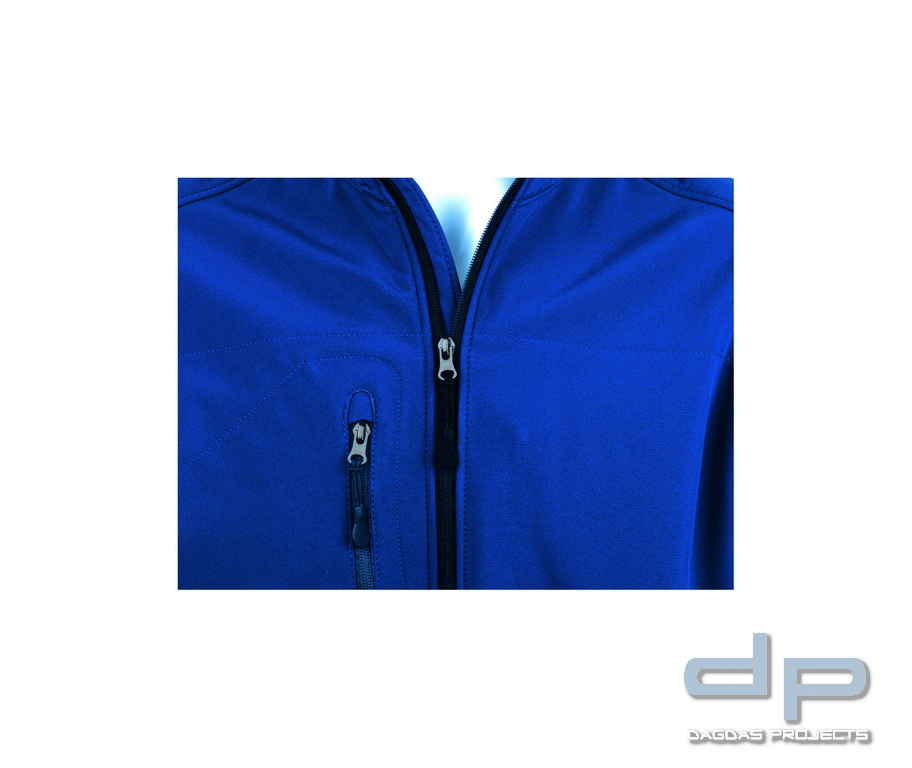 Damen Softshell Weste Behörden in verschiedenen Farben mit Wunschaufdruck in reflex silber
