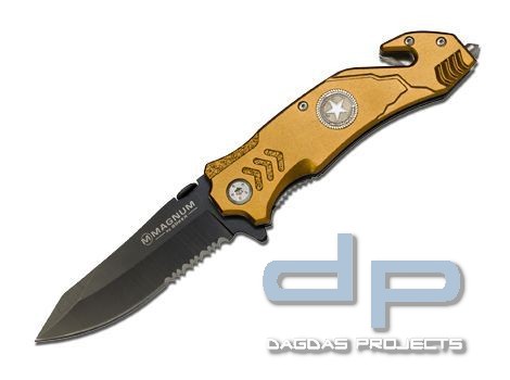Magnum Army Rescue Taschenmesser Gold