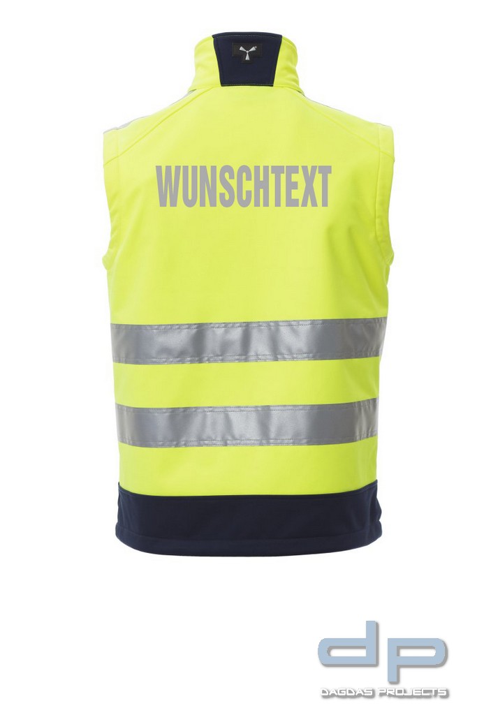 Payper Warnschutzweste "TRAFFIC" in verschiedenen Farben mit Wunschaufdruck in Reflex Silber