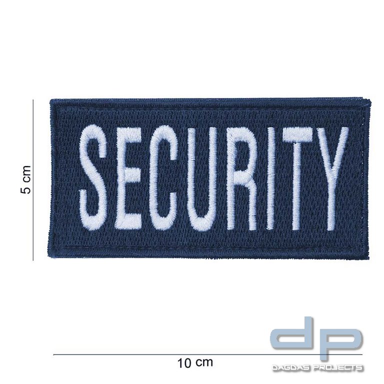 Emblem Stoff Security (dick) blau