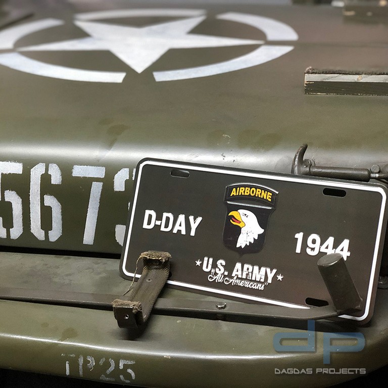 Nummernschild D-Day 1944 101st Airborne