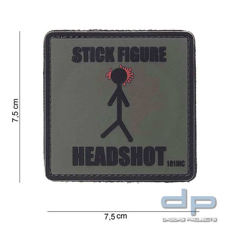 Emblem 3D PVC Stick Figure