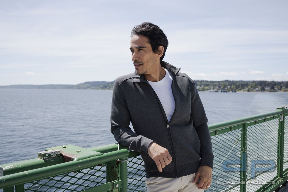 Behörden Cardigan Full Zip Men in verschiedenen Farben mit Wunschaufdruck auf Brust und Rücken