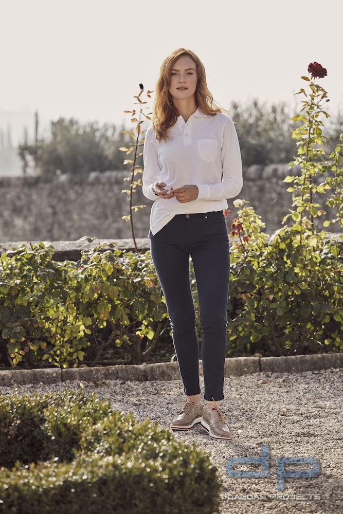 Polo Pocket Long Sleeve mit Wunschaufdruck in verschiedenen Farben