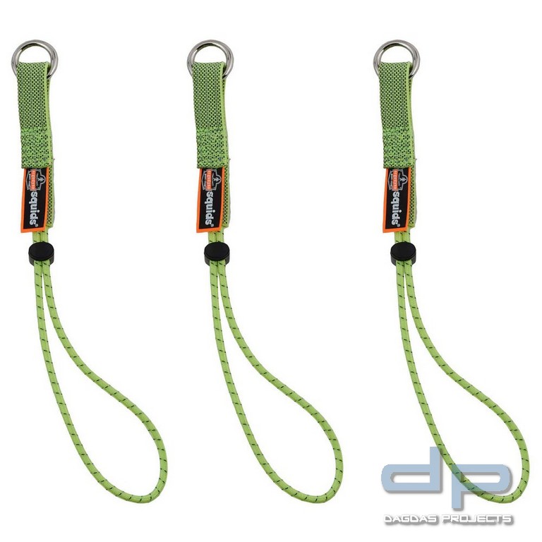 Ergodyne Tool Tails mit elastischer Schlaufe, Squids 3703 6er Pack