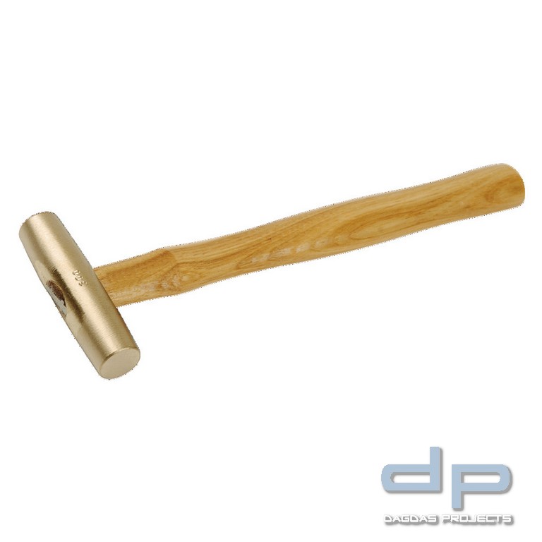Maschinistenhammer funkenfrei, amerikanische Form, Hickorystiel, 500 g