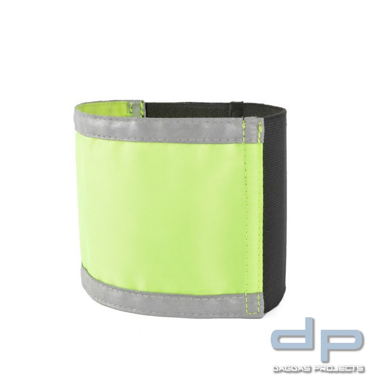 Armbinde mit Reflexstreifen (neon-gelb), unbedruckt Größe XXL