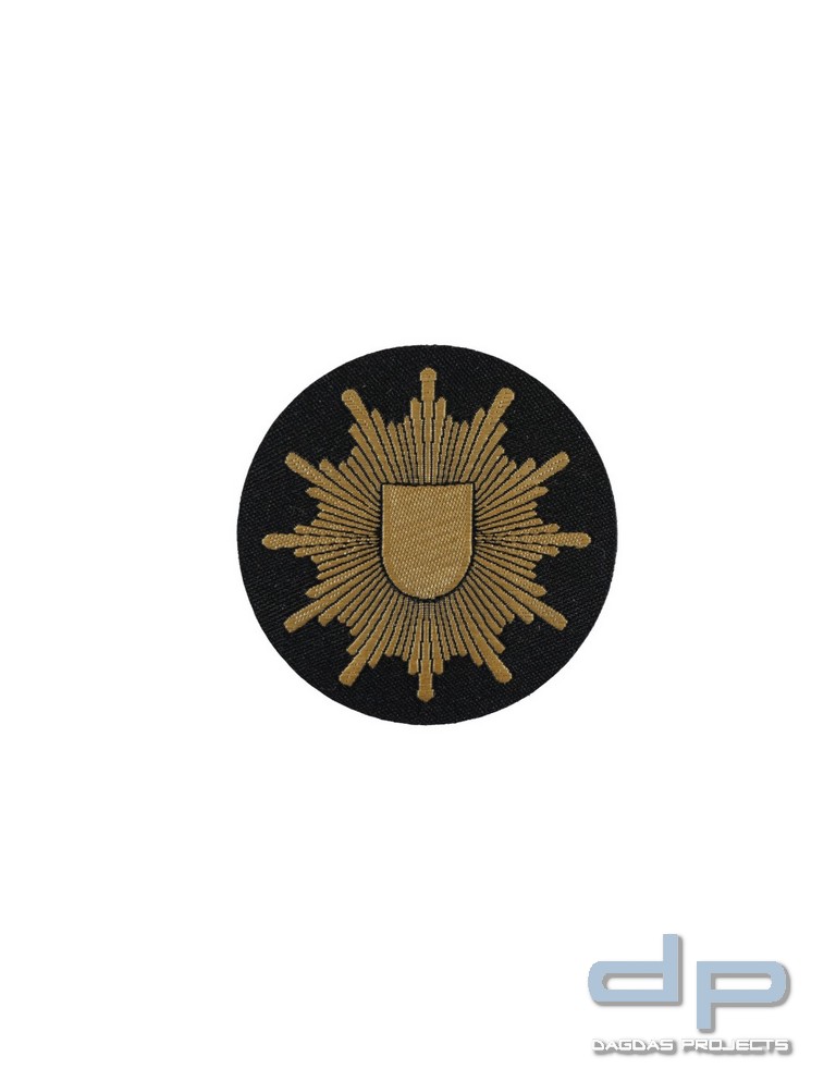 Klettabzeichen Polizeistern ohne Landeswappen - Textil (50 mm Ø)