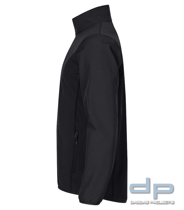 Herren Classic Softshell Jacket in verschiedenen Farben mit Aufdruck auf Brust und Rücken