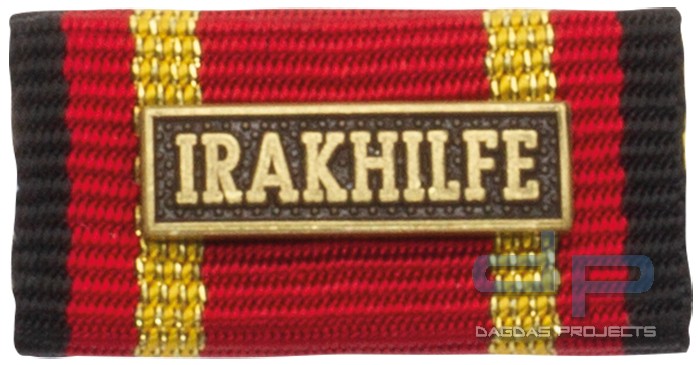 Bandschnalle Auslandseinsatz IRAKHILFE Bronze