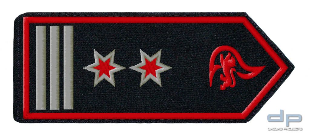 SCHULTERKLAPPENPAAR FEUERWEHR, BADEN-WÜRTTEMBERG OBERLÖSCHMEISTER / OBERLÖSCHMEISTERIN ALS FW-KDT