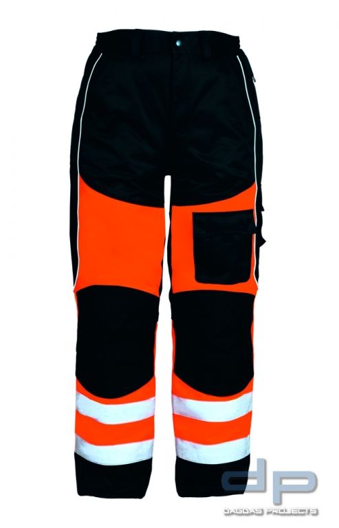 Warnschutz-Bundhose orange/schwarz