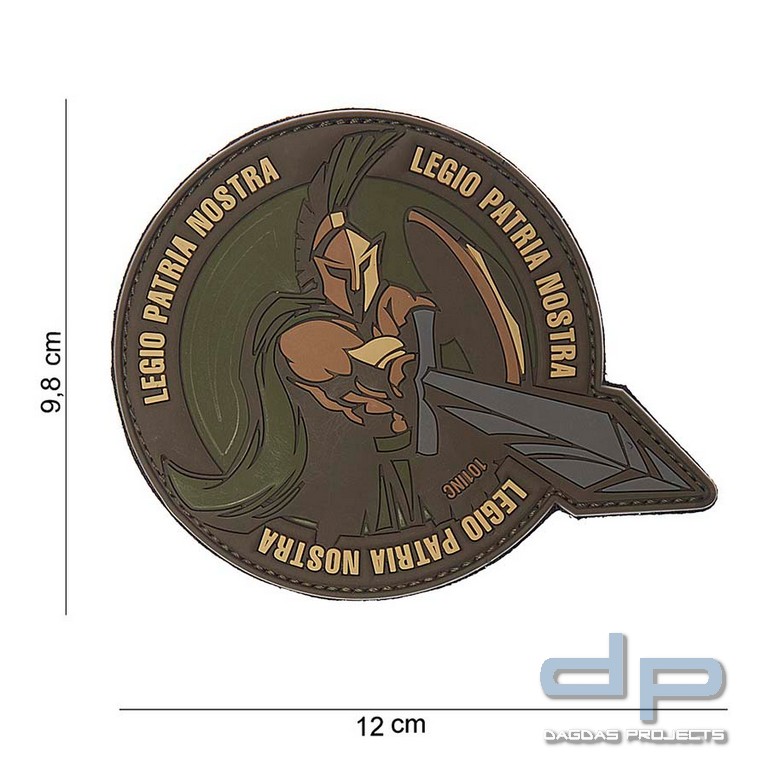 Emblem 3D PVC Legio Patria Nostra Grün