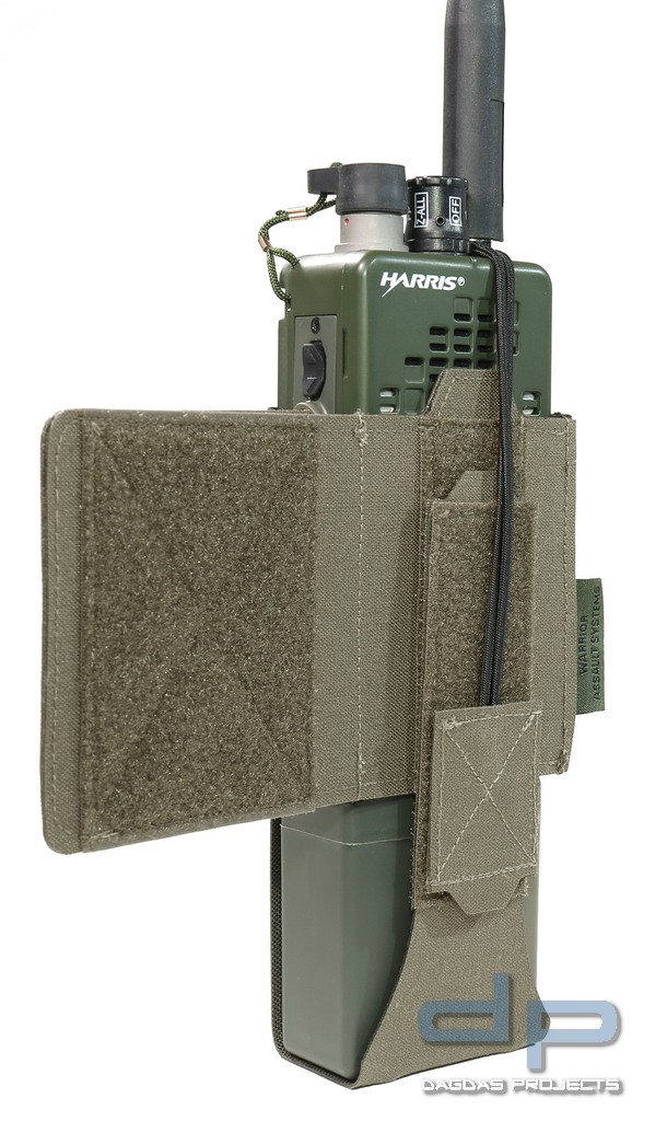 WAS LASER CUT WING VELCRO MBTIR RADIO POUCH (LINKS)