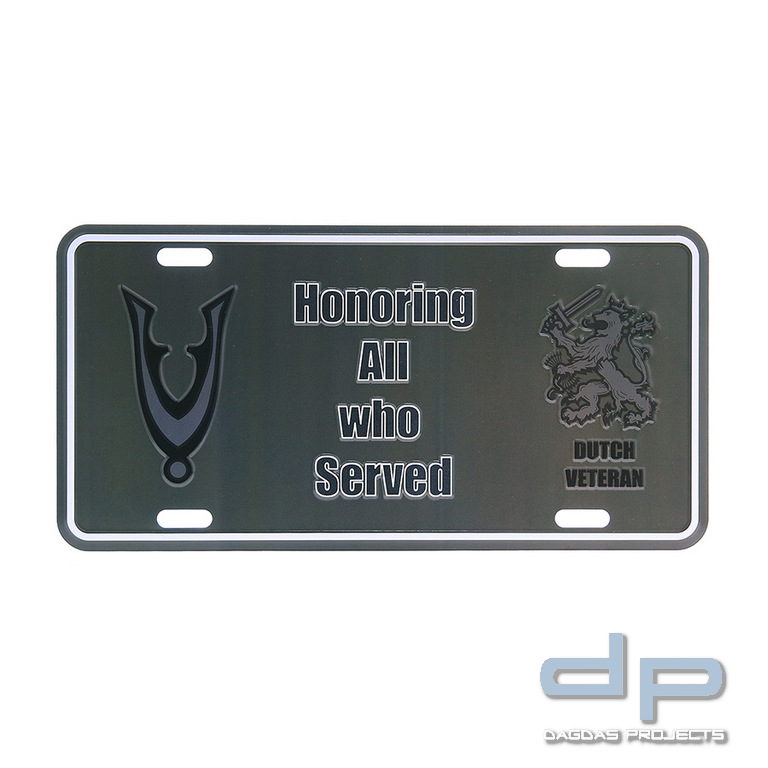 Nummernschild Dutch Veteran