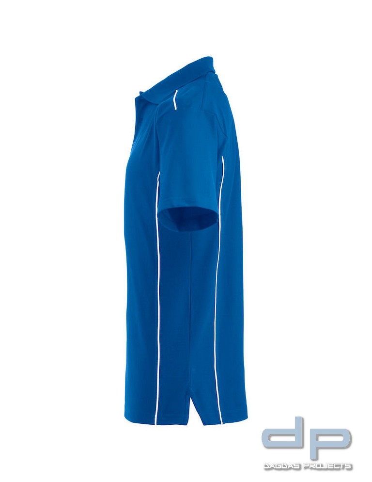 Behörden Polo Piqué Herren Hellblau mit Wunschaufdruck