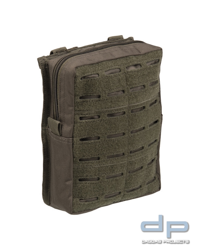 LASER CUT BELT POUCH LG OLIV VPE 5