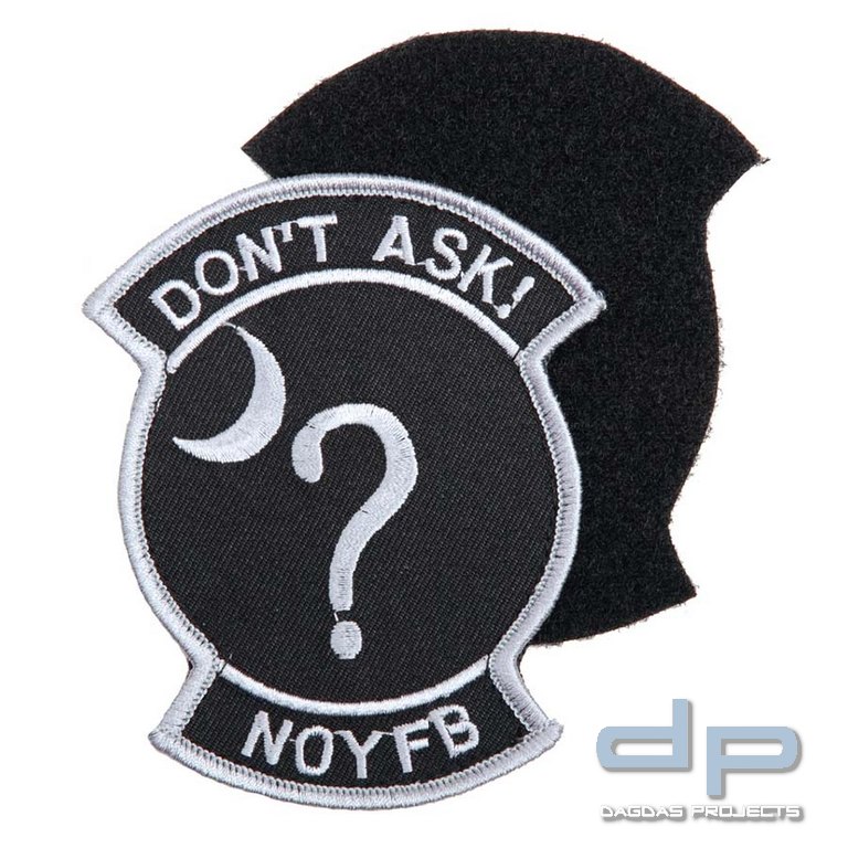 Emblem Stoff Don't Ask mit Klettband