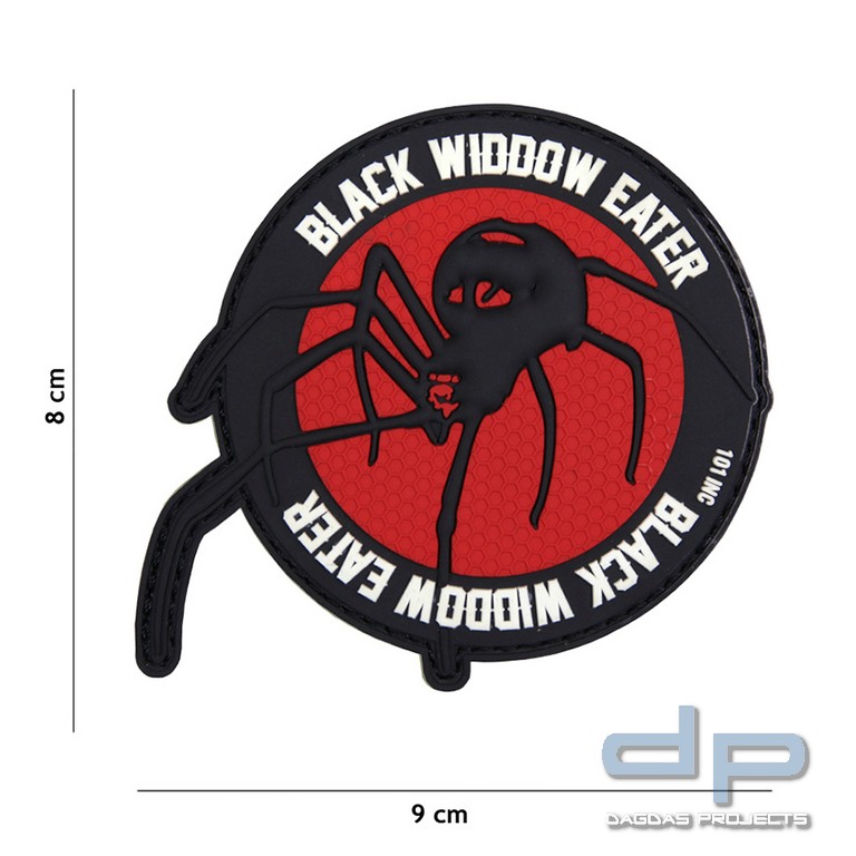 Emblem 3D PVC Black Widdow Eater rot