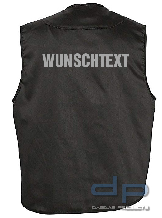 Behörden Weste Leicht mit Aufdruck nach Wunsch in reflex silber