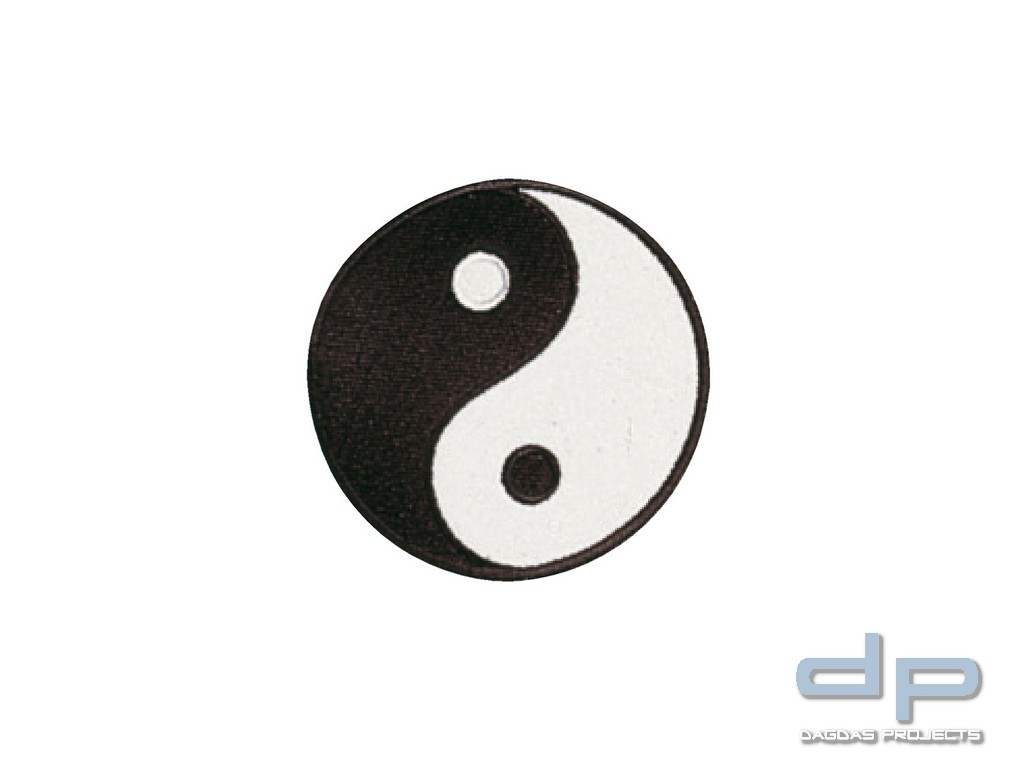 Stickabzeichen Yin Yang
