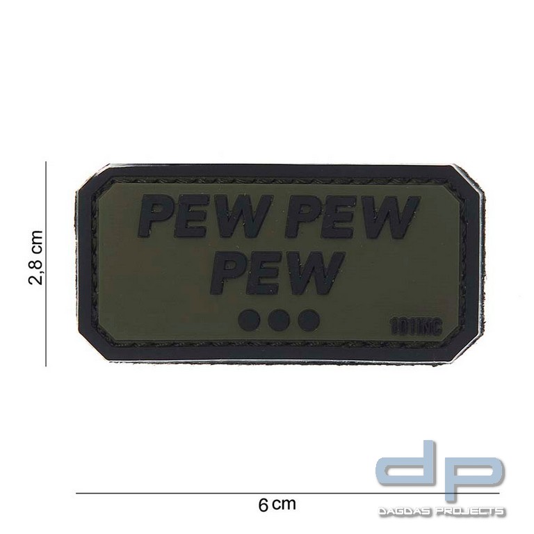 Emblem 3D PVC Pew Pew Pew Beige