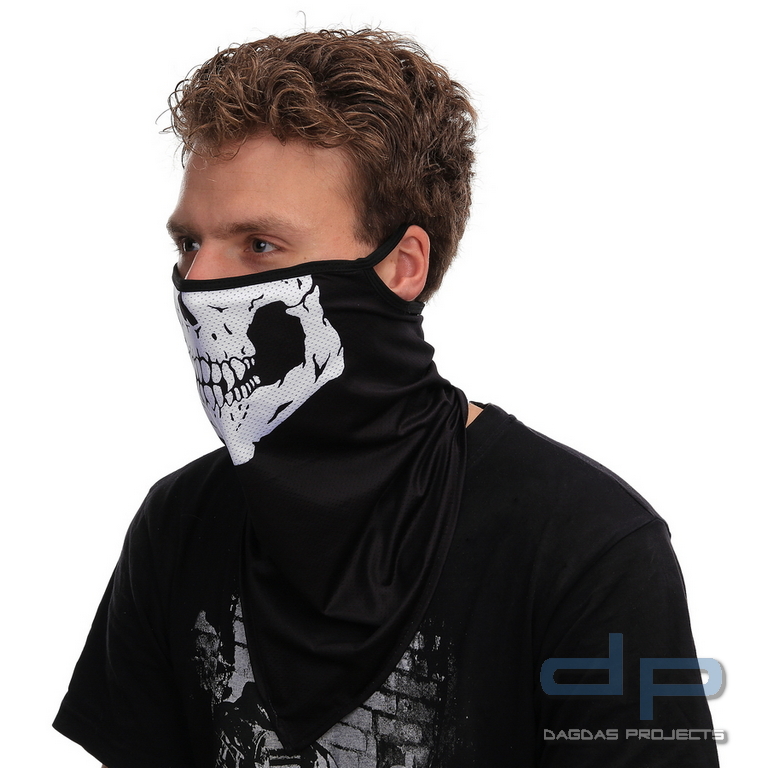 Schutzmaske mit Ohrbügel skull style 9