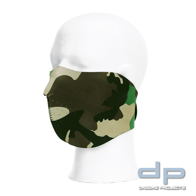Biker Maske Half Face Camo in verschiedenen Farben