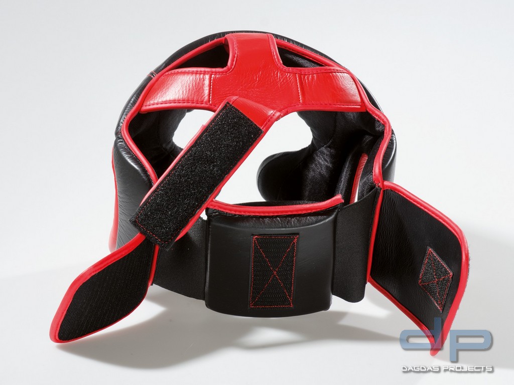Sparring Kopfschutz in Schwarz-Rot