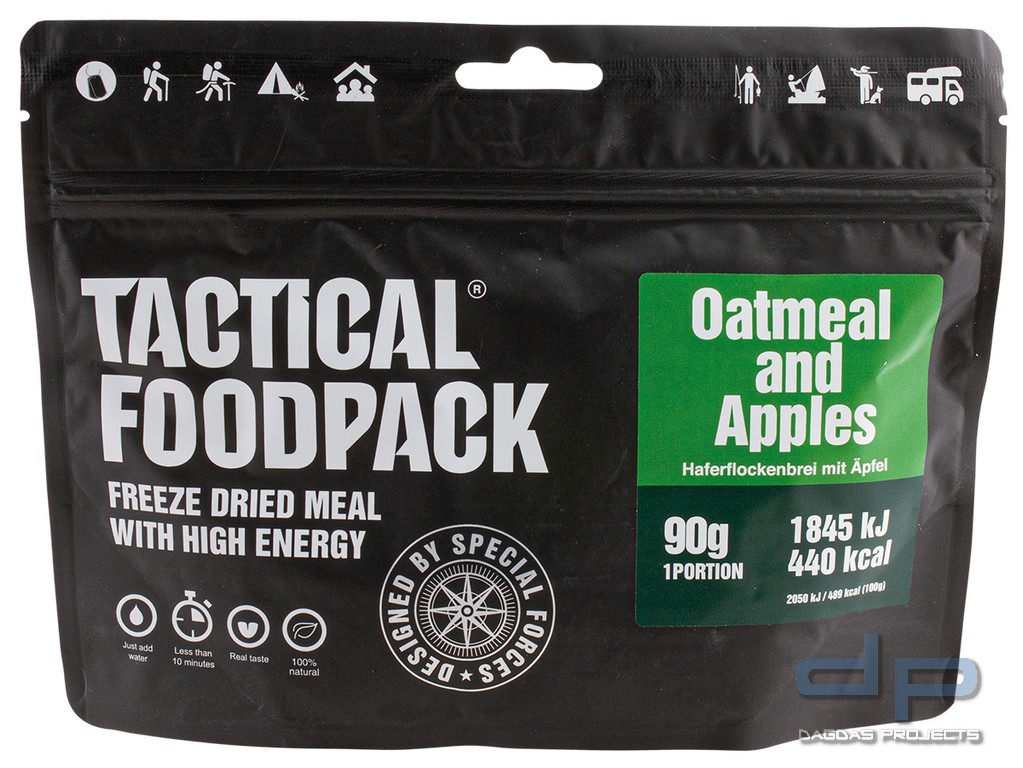 TACTICAL FOODPACK - HAFERFLOCKENBREI MIT ÄPFEL