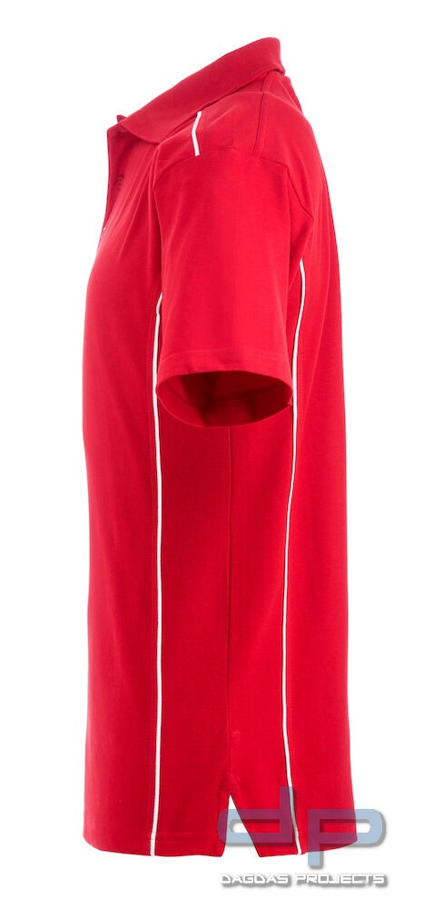 Behörden Polo Piqué Herren Rot mit Wunschaufdruck