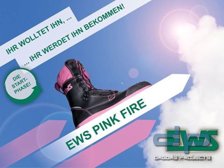 EWS PINK FIRE Feuerwehrstiefel