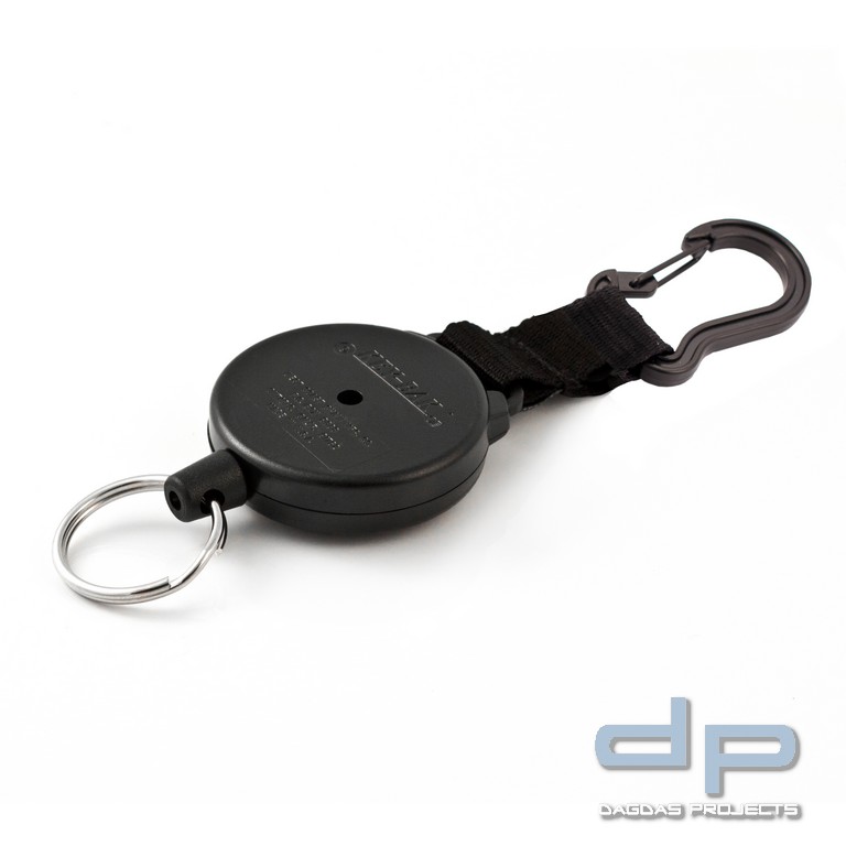 KEY-BAK 120 + Kunststoffkarabiner, groß Schwarz
