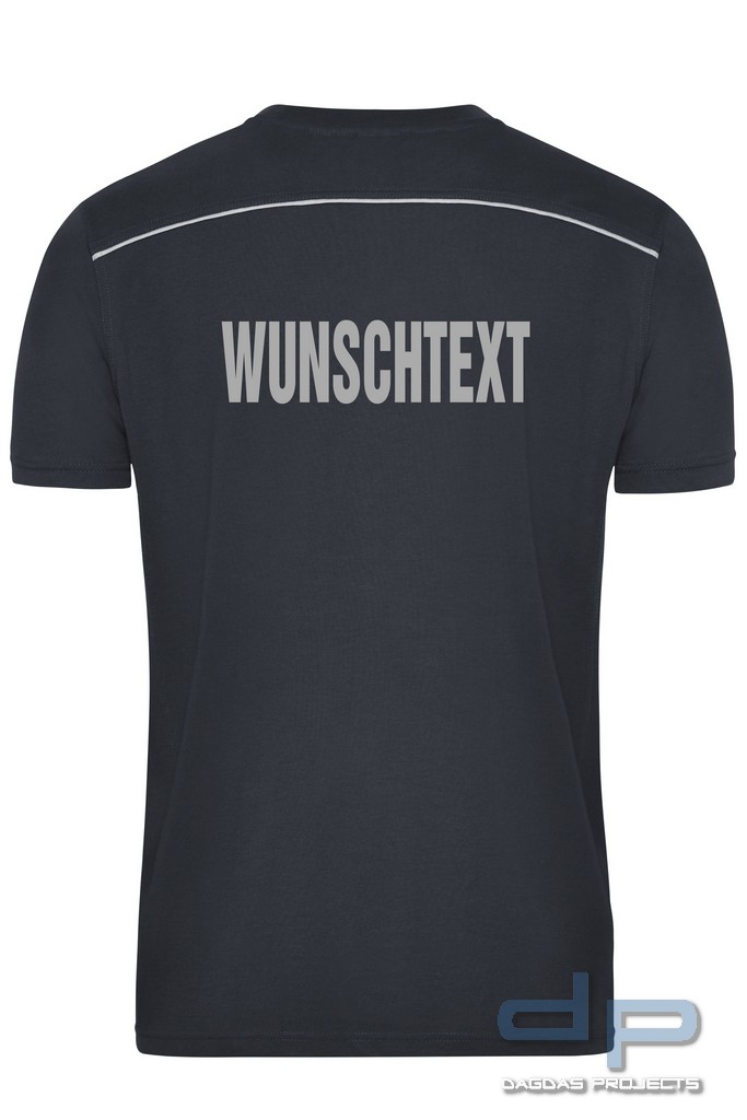 T-Shirt dp S-Serie mit Wunschaufdruck  Farbe Grau Größe 3XL