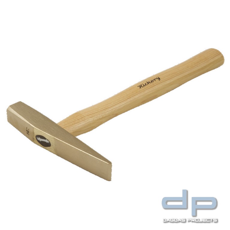 Maurerhammer funkenfrei, mit Hickorystiel, ähnl. DIN 5108, 800 g