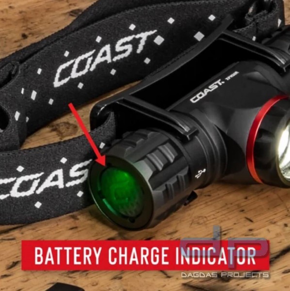 COAST XPH25R Stirnlampe (410 Lumen 3 Leuchtmodi)