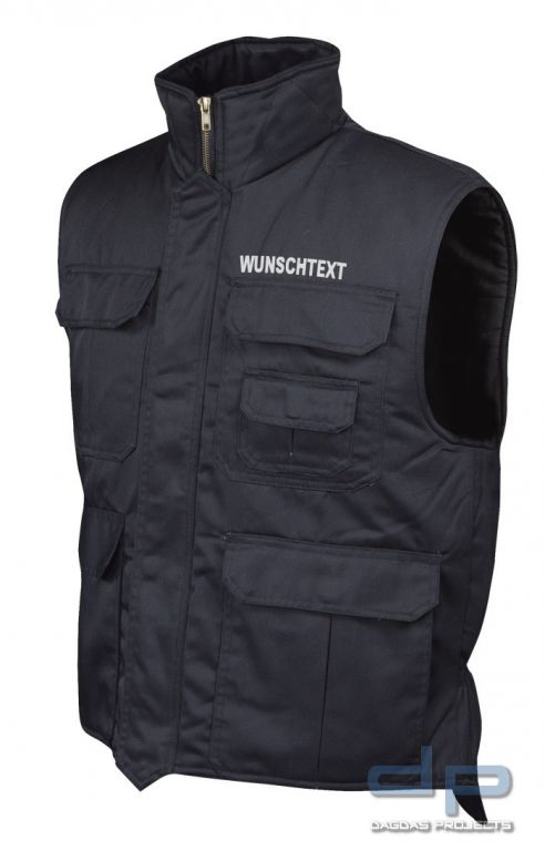Ranger Weste mit Wunschaufdruck Brust und Rücken in verschiedenen Farben