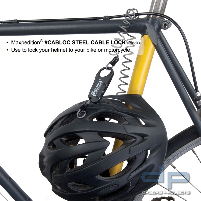 Maxpedition Steel Cable Lock in schwarz