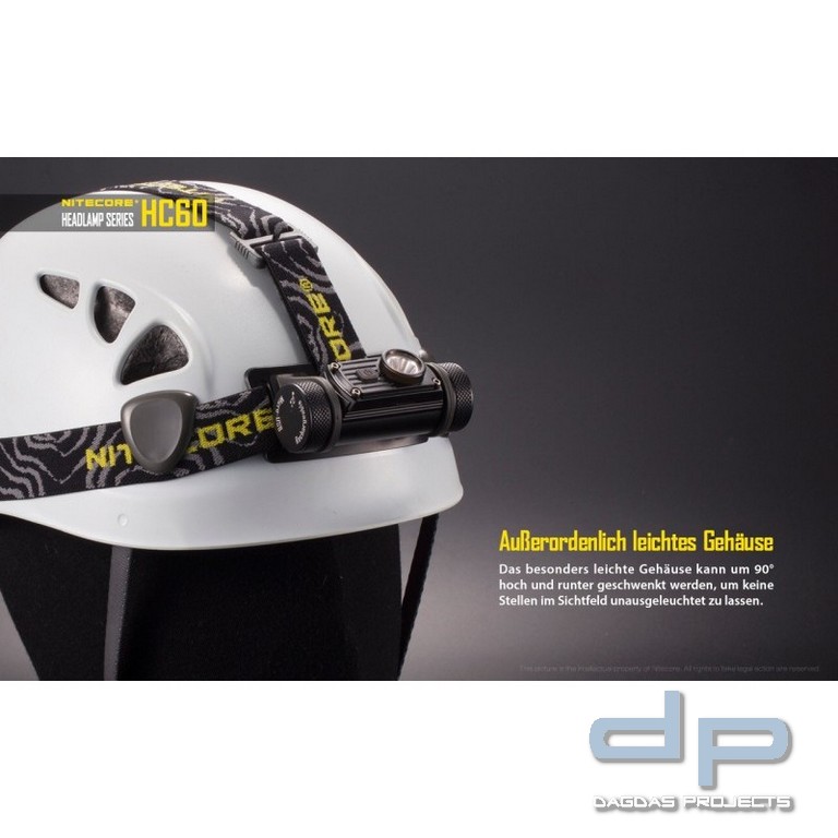 NiteCore® Kopflampe HC60 inkl. Akku
