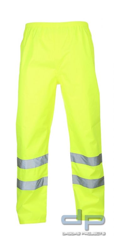 Warnschutz-Regenbundhose - neongelb