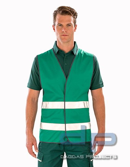 Enhanced Visibility Vest in verschiedenen Farben mit Wunschaufdruck auf Brust und Rücken in Reflex S
