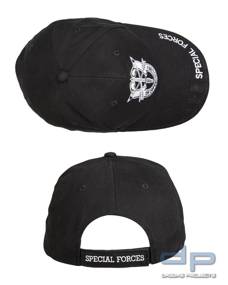 BASEBALL CAP SANDWICH SCHW.′SPEC.FORCES′ VPE 5