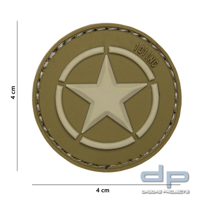 Emblem 3D PVC Allied Stern braun