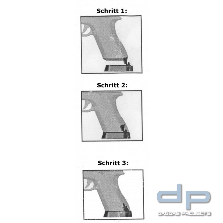 Prezine Magazintrichter für Glock Pistolen, schwarz