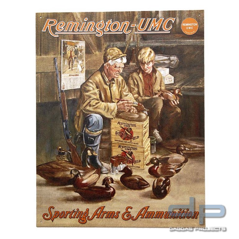 Metallplatte groß 31. Remmington UMC