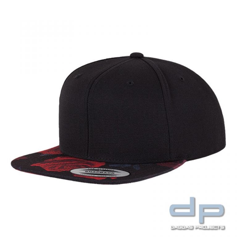 Roses Snapback Cap Farbe: black / red