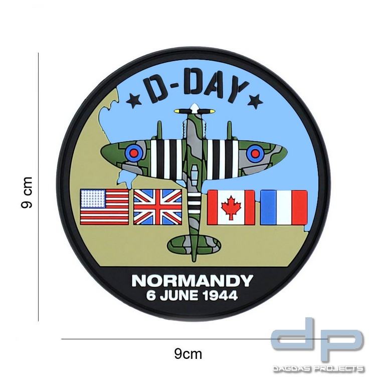 Emblem 3D PVC D-Day Spitfire