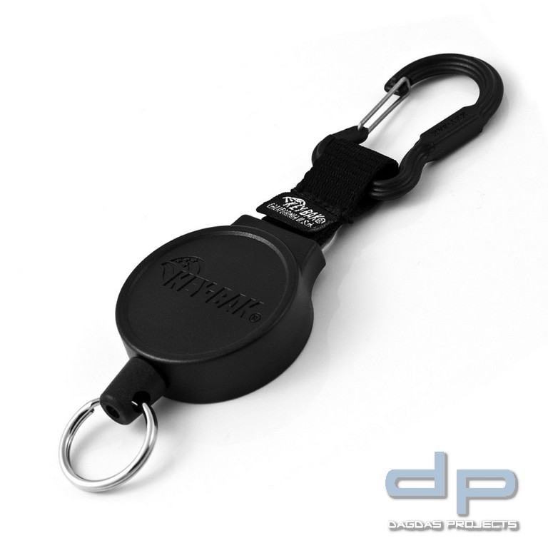 KEY-BAK 90 + Karabiner, klein Schwarz
