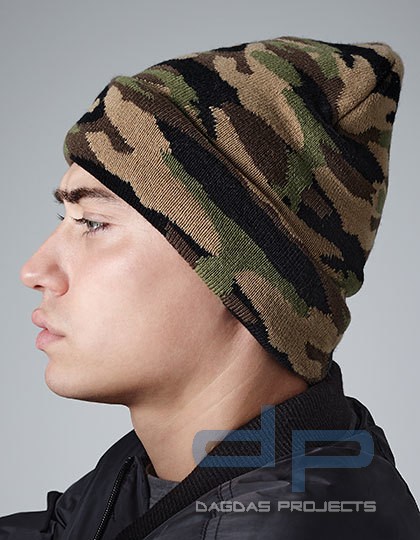 Camo Cuffed Beanie in verschiedenen Farben