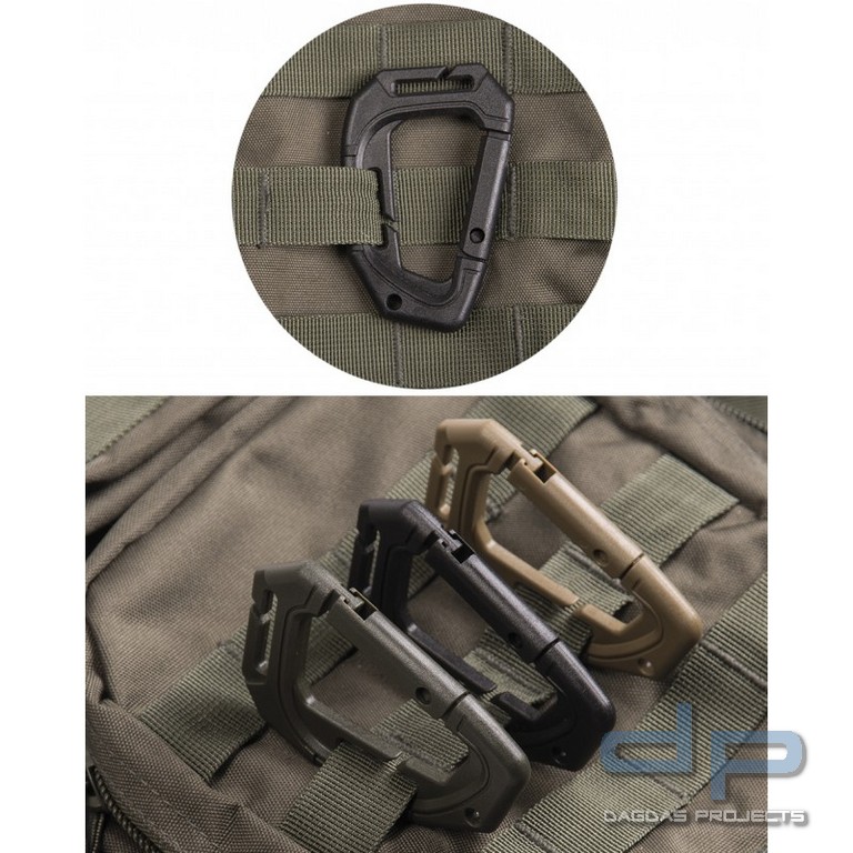 MIL-TEC® Tactical Karabiner Molle, 2er Pack in verschiedenen Farben